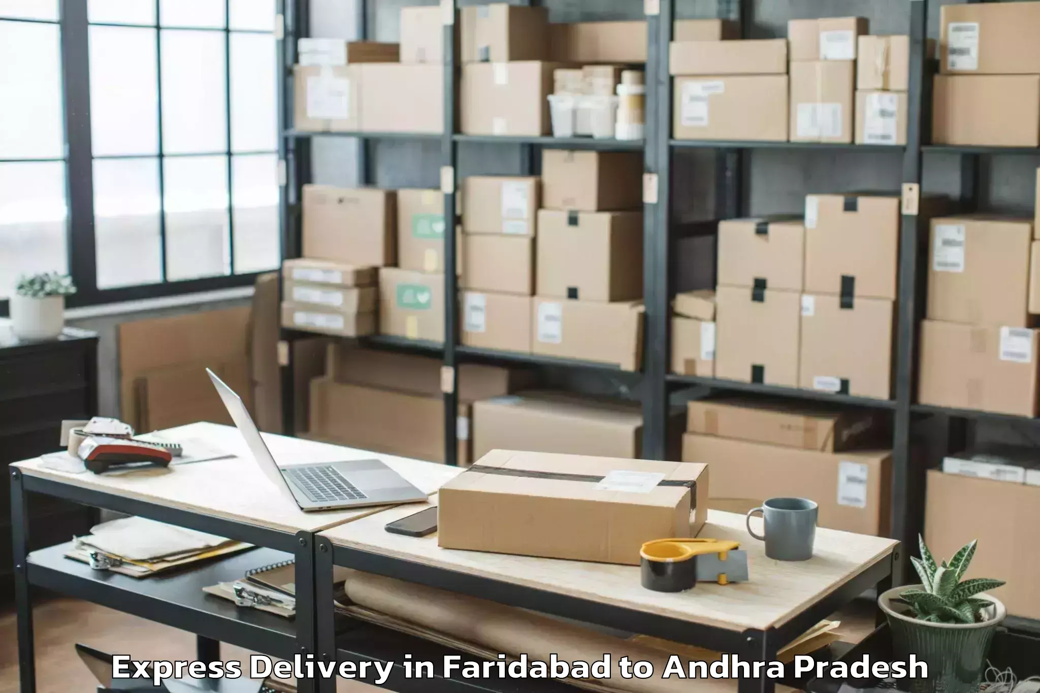 Quality Faridabad to Chandralapadu Express Delivery